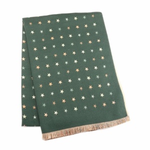 Reversible Stars Scarf - Green